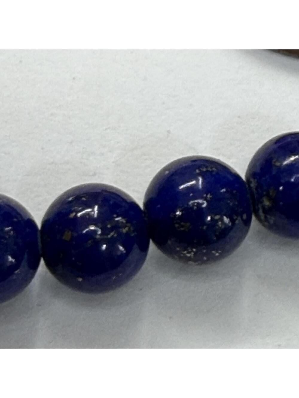 Southwestern Lapis Lazuli necklace with sterling claps - Picture 5 of 6